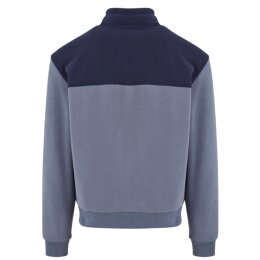 Urban Classics - TB7016 - Colour Block Polar Fleece Jacket - navy/cloudsky