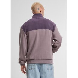 Urban Classics - TB7016 - Colour Block Polar Fleece Jacket - purplenight/fadedpurple