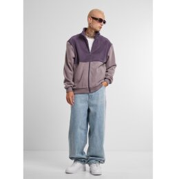 Urban Classics - TB7016 - Colour Block Polar Fleece Jacket - purplenight/fadedpurple L