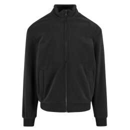 Urban Classics - TB7016 - Colour Block Polar Fleece Jacket - black/black