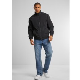 Urban Classics - TB7016 - Colour Block Polar Fleece Jacket - black/black L