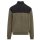 Urban Classics - TB7016 - Colour Block Polar Fleece Jacket - black/olive
