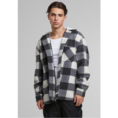 Urban Classics - TB7047 - Big Check Jacket With Hood - whitesand/black