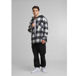 Urban Classics - TB7047 - Big Check Jacket With Hood - whitesand/black