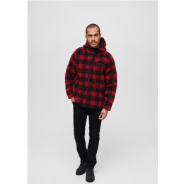Brandit - BD5024 - Teddyfleece Worker Jacket - red/black