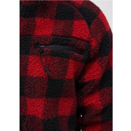 Brandit - BD5024 - Teddyfleece Worker Jacket - red/black