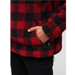 Brandit - BD5023 - Teddyfleece Worker Pullover - red/black