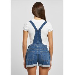 Urban Classics - TB5990 - Ladies Organic Short Dungaree - clearblue washed