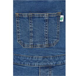 Urban Classics - TB5990 - Ladies Organic Short Dungaree - clearblue washed