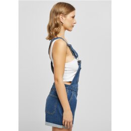 Urban Classics - TB5990 - Ladies Organic Short Dungaree - clearblue washed S