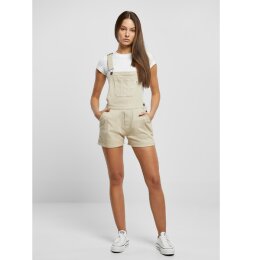 Urban Classics - TB5990 - Ladies Organic Short Dungaree - offwhite raw