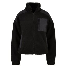 Urban Classics - TB6068 - Ladies Sherpa Mix Jacket - black