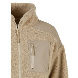 Urban Classics - TB6068 - Ladies Sherpa Mix Jacket - wetsand