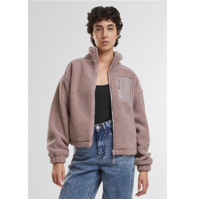 Urban Classics - TB6068 - Ladies Sherpa Mix Jacket - duskrose