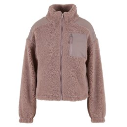 Urban Classics - TB6068 - Ladies Sherpa Mix Jacket - duskrose