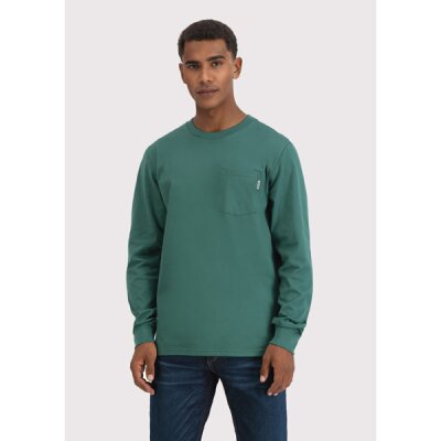 Vintage Industries - 3547 Grant pocket T-shirt long sleeve - bright green