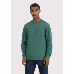 Vintage Industries - 3547 Grant pocket T-shirt long sleeve - bright green