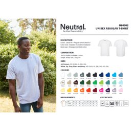 Neutral - Unisex Regular T-Shirt (O60002) - sapphire M