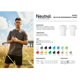 Neutral - Recycled Performance T-Shirt (R61001) - white XL