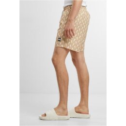 Urban Classics - TB2679 - Pattern Swim Short - beigeseahorse 5XL