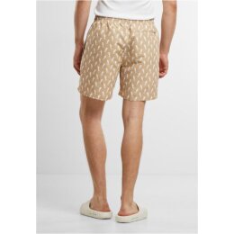 Urban Classics - TB2679 - Pattern Swim Short - beigeseahorse 5XL