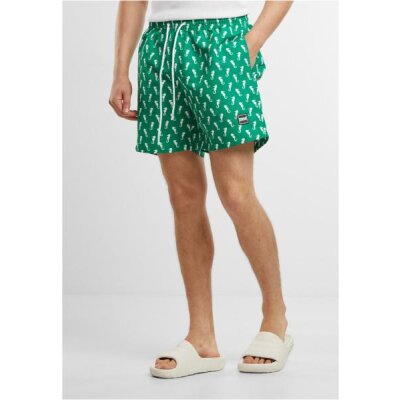 Urban Classics - TB2679 - Pattern Swim Short - brightgreenseahorses