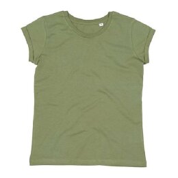 Mantis - Womens Organic Rolled Sleeve Shirt - P81 - soft...