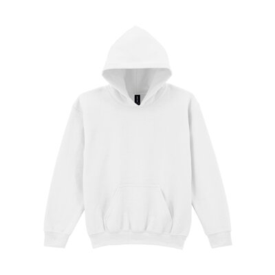 Gildan - 18500K - Youth Hooded Sweatshirt - white