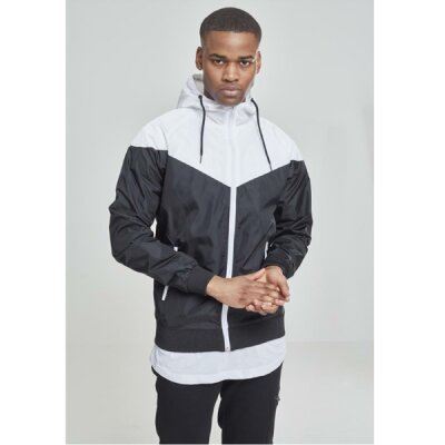 Urban Classics Men - TB148 - Arrow Windrunner - blk/wht