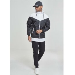 Urban Classics Men - TB148 - Arrow Windrunner - blk/wht