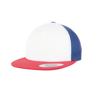 Flexfit/Yupoong - Foam Trucker with White Front - 6005FW - red/white/royal
