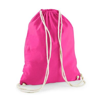 Westford Mill - WM110 - Cotton Gymsac - fuchsia