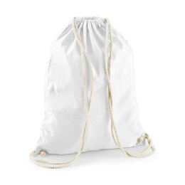 Westford Mill - WM110 - Cotton Gymsac - white