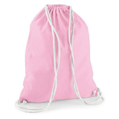 Westford Mill - WM110 - Cotton Gymsac - classic pink / white