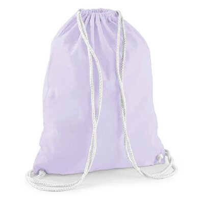 Westford Mill - WM110 - Cotton Gymsac - lavender / white
