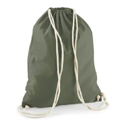 Westford Mill - WM110 - Cotton Gymsac - olive green