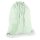 Westford Mill - WM110 - Cotton Gymsac - pastel mint / white