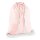Westford Mill - WM110 - Cotton Gymsac - pastel pink / white