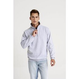 Just Hoods - JH046 - Sophomore 1/4 Zip Sweat - Deep Black