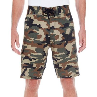 Burnside - Stretch Board Shorts (BU9371) - green camo