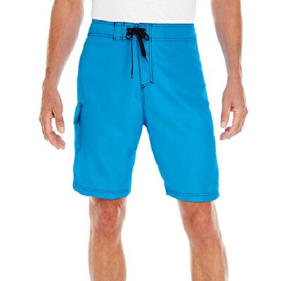 Burnside - Solid Board Shorts (BU9301) - neon blue