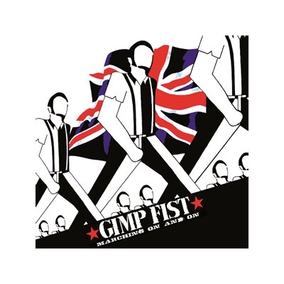 GIMP FIST - MARCHING ON AND ON (CLEAR W/ BLUEN BLACK SPLATTER LP) - LP