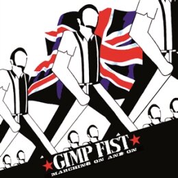 GIMP FIST - MARCHING ON AND ON (CLEAR W/ BLUEN BLACK...