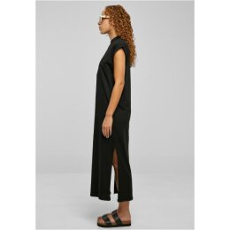 Urban Classics - TB6027 - Ladies Long Extended Shoulder Dress - black