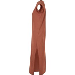 Urban Classics - TB6027 - Ladies Long Extended Shoulder Dress - terracotta