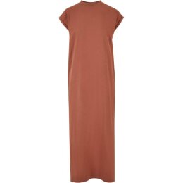 Urban Classics - TB6027 - Ladies Long Extended Shoulder Dress - terracotta  L