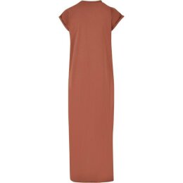 Urban Classics - TB6027 - Ladies Long Extended Shoulder Dress - terracotta  L