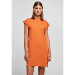Urban Classics - TB1910 - Ladies Turtle Extended Shoulder Dress - vintageorange  S