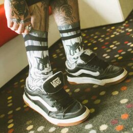 American Socks - Evil Cat - Signature - Mid High L-XL / 42-46