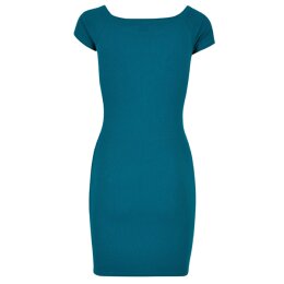 Urban Classics - TB1501 - Ladies Off Shoulder Rib Dress - watergreen
